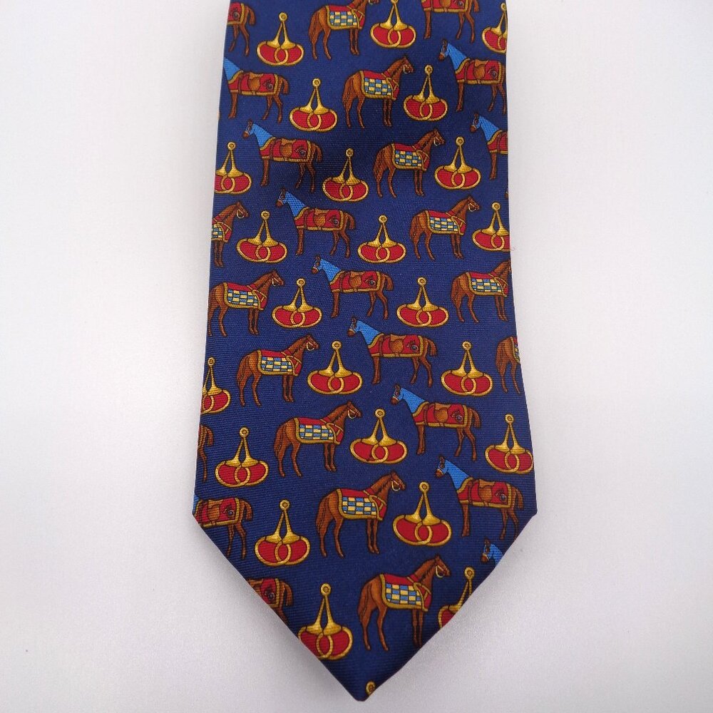 Harrods by John Comfort Horse & Bit Silk Tie